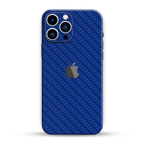 Blue Carbon Fibre Mobile Skin
