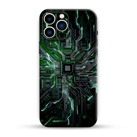 Green Circuit Mobile Skin