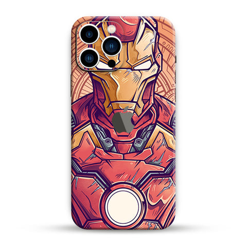 Iron Illustrated Mobile Skin
