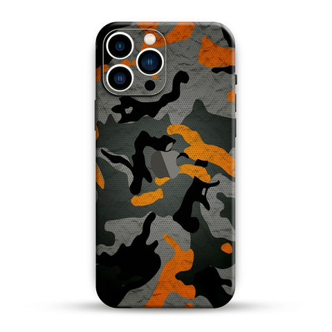 Orange Pattern Camo Mobile Skin