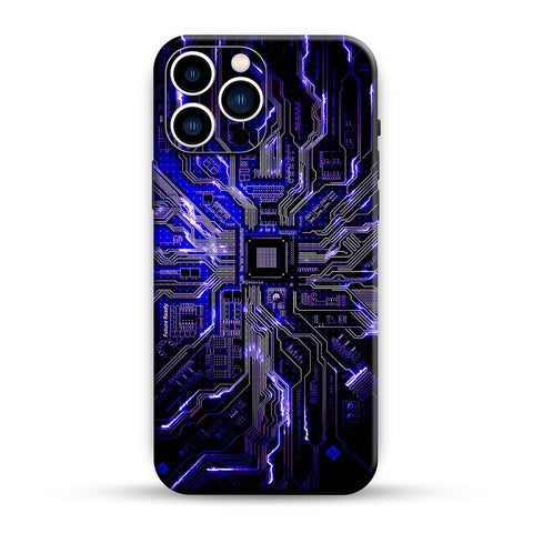 Purple Circuit Mobile Skin
