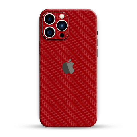 Red Carbon Fibre Mobile Skin