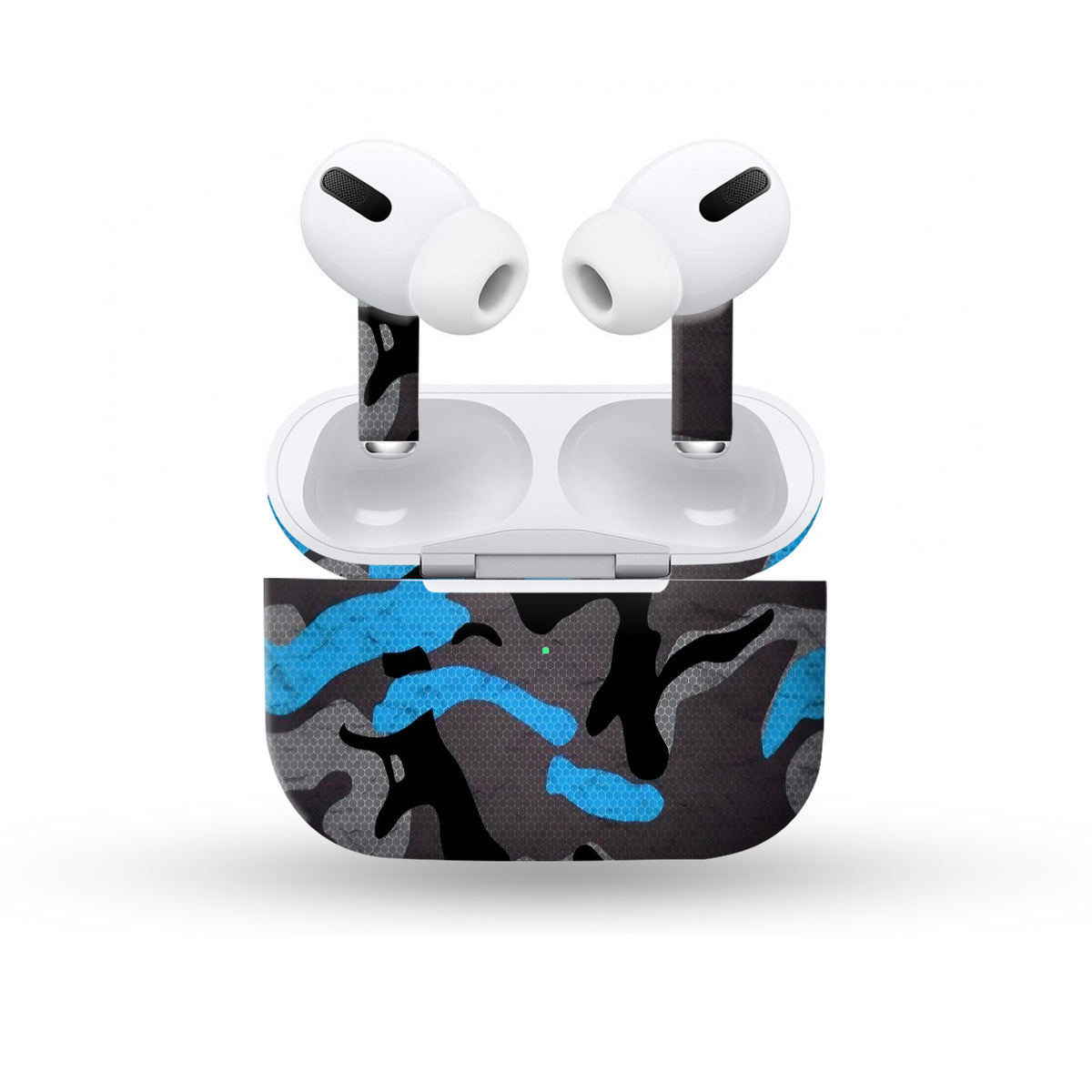 Blue Camo Skin For Apple Buds