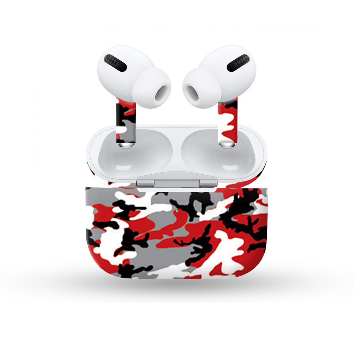 Red Camo Skin For Apple Buds