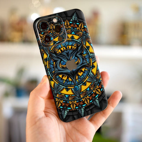 Mighty Yellow Owl Mobile Skin