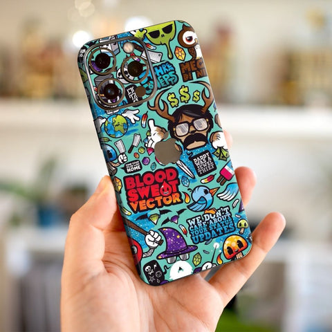 Green Graffiti Mobile Skin