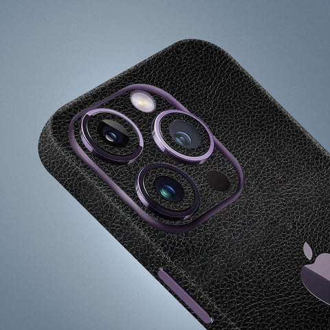 Black Leather Mobile Skin