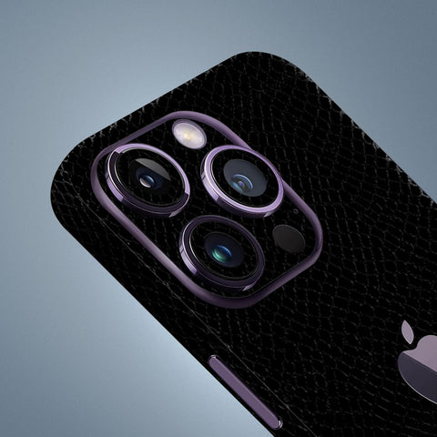 Black Snake Leather Mobile Skin