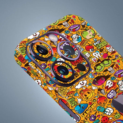 Yellow Graffiti Mobile Skin