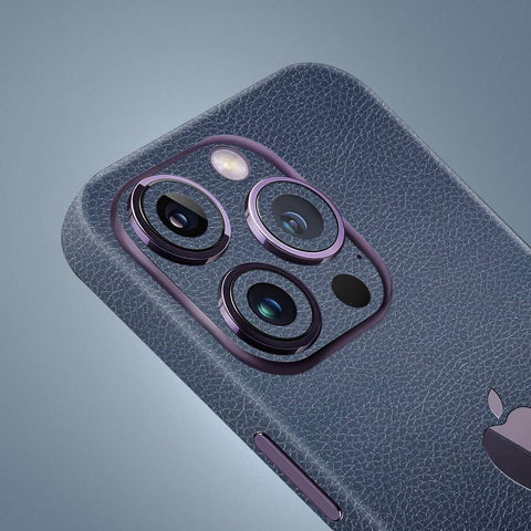 Blue Leather Mobile Skin