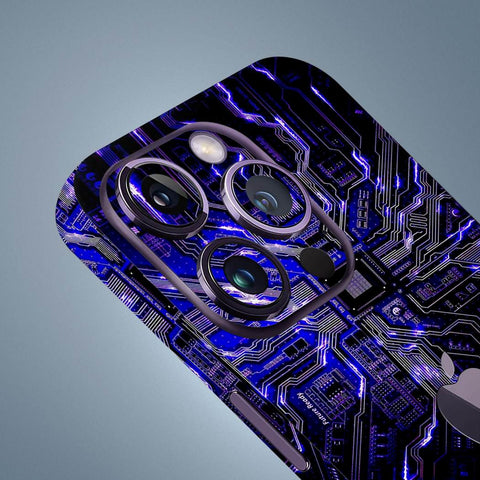 Purple Circuit Mobile Skin