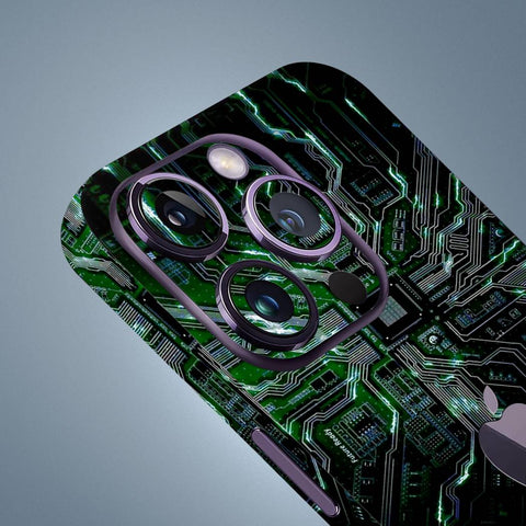Green Circuit Mobile Skin