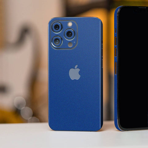 Blue Matte Mobile Skin