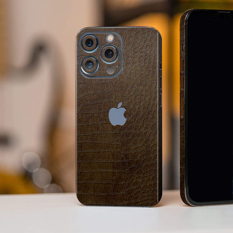 Brown Crocodile Mobile Skin