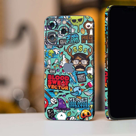 Green Graffiti Mobile Skin