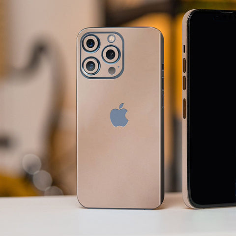 Rose Gold Metal Mobile Skin