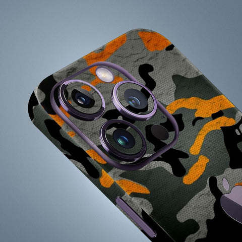 Orange Pattern Camo Mobile Skin