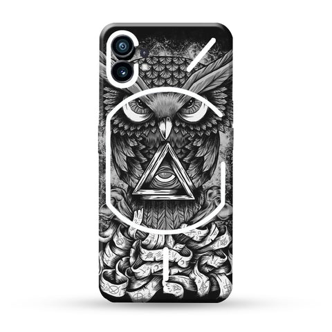 Black Owl Skin For Nothing Phone