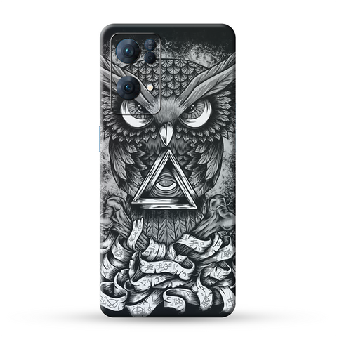 Black Owl Skin For Oppo