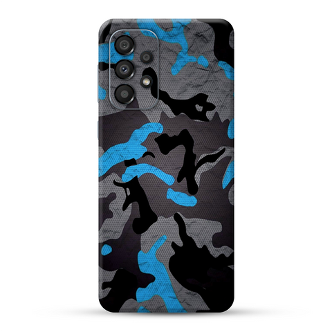Blue Pattern Camo Skin For Samsung