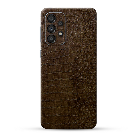 Brown Crocodile Skin For Samsung
