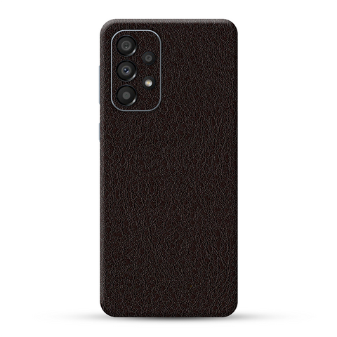 Brown Leather Skin For Samsung