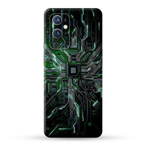 Green  Circuit Skin for Oneplus