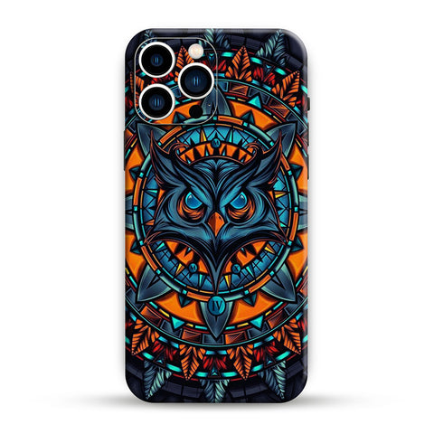 Mighty Orange Owl Skin For iPhone