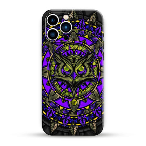 Mighty Purple Owl Skin For iPhone