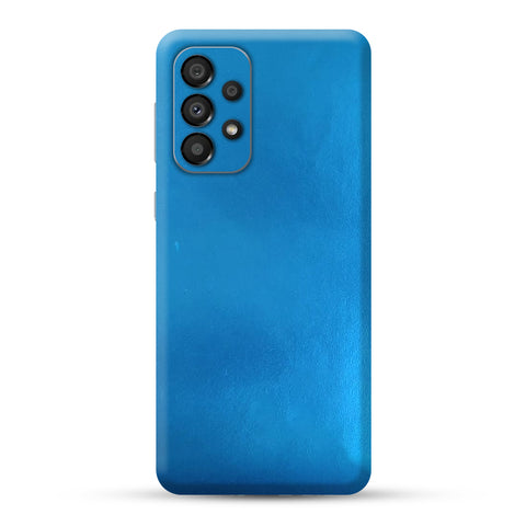 Metal Blue Skin For Samsung