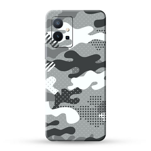 Military Grey Camo Skin For Vivo
