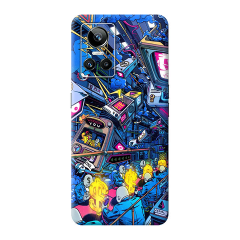 Money Graffiti Skin For Realme