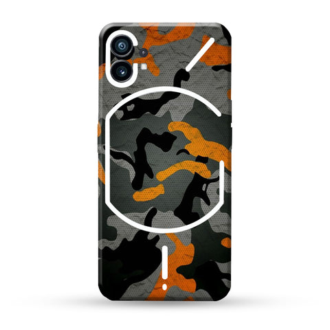 Orange Pattern Camo Skin For Nothing Phone