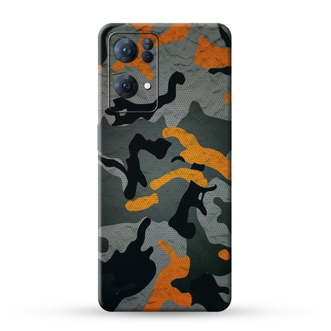 Orange Pattern Camo Skin For Oppo