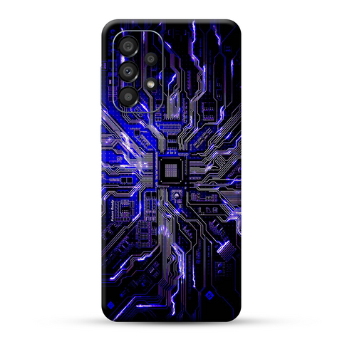 Purple Circuit Skin For Samsung