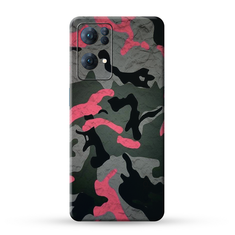 Red Pattern Camo Skin For Oppo