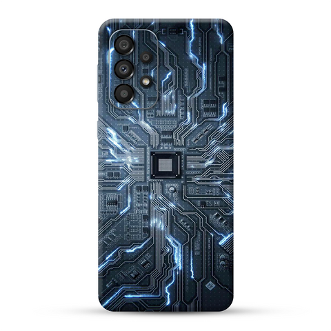 Silver Circuit Skin For Samsung