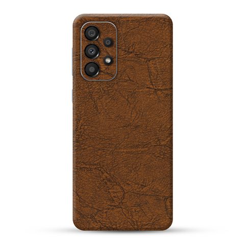Vintage Brown Leather Skin For Samsung