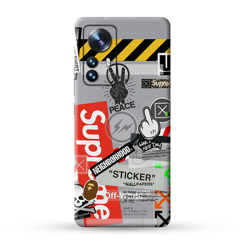 Warning Graffiti Skin For Redmi