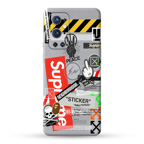Warning Graffiti Skin for Oneplus