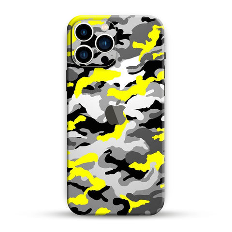 Yellow Camo Skin For iPhone