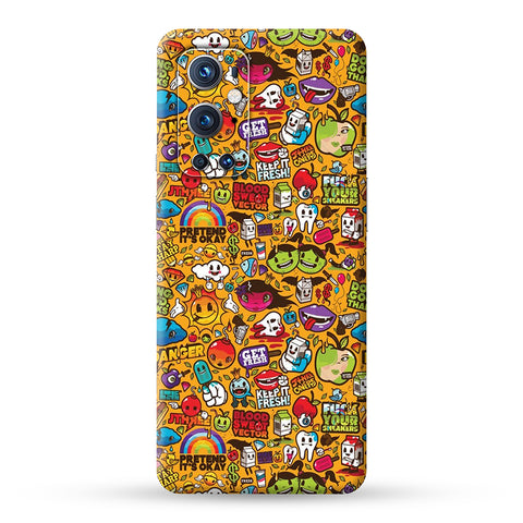 Yellow Graffiti Skin for Oneplus