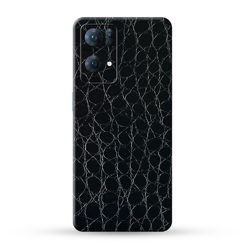 Black Crocodile Skin For Oppo