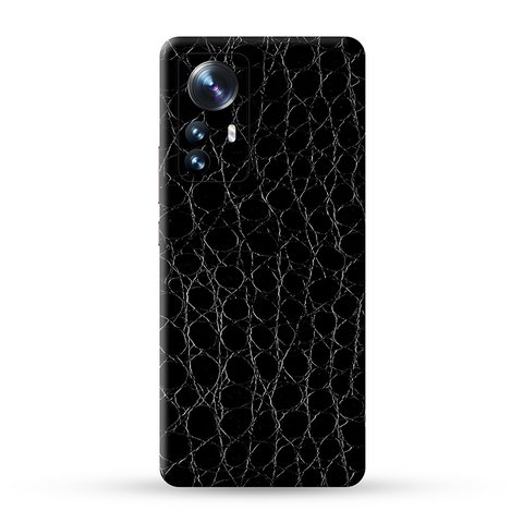 Black Crocodile Skin For Redmi