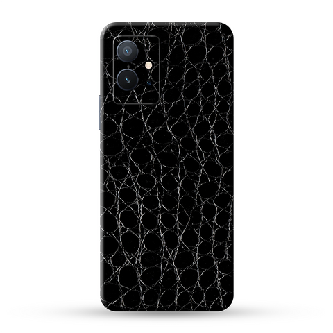 Black Crocodile Skin For Vivo