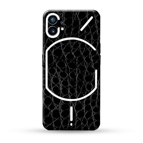 Black Crocodile Skin For Nothing Phone