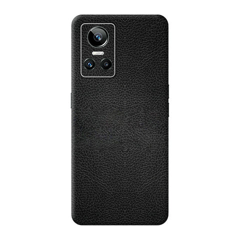 Black Leather Skin For Realme