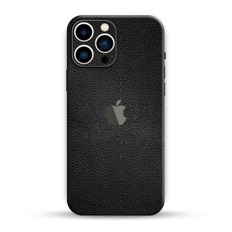 Black Leather Mobile Skin