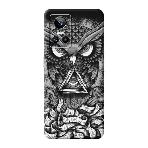 Black Owl Skin For Realme