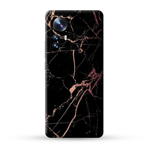 Black Rose Gold Marble Skin For Redmi